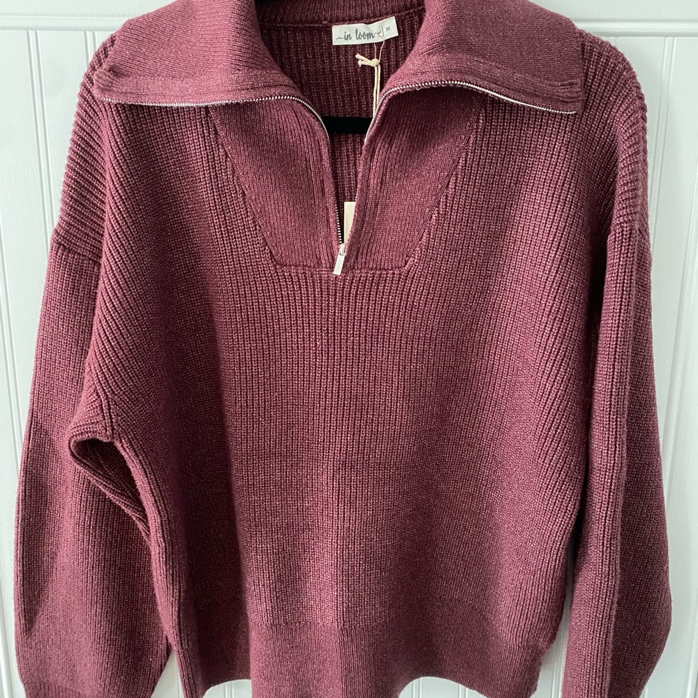 Women's Burgundy Sweater